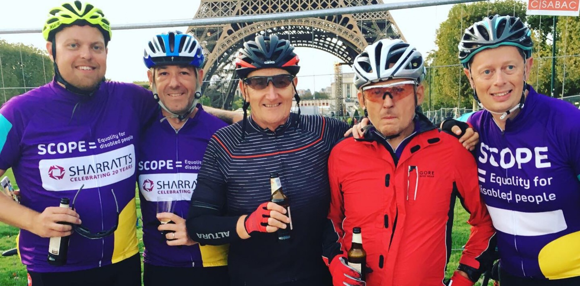 Charity Cycle ride – 300 miles in the wind and rain through Kent to Paris in aid of SCOPE