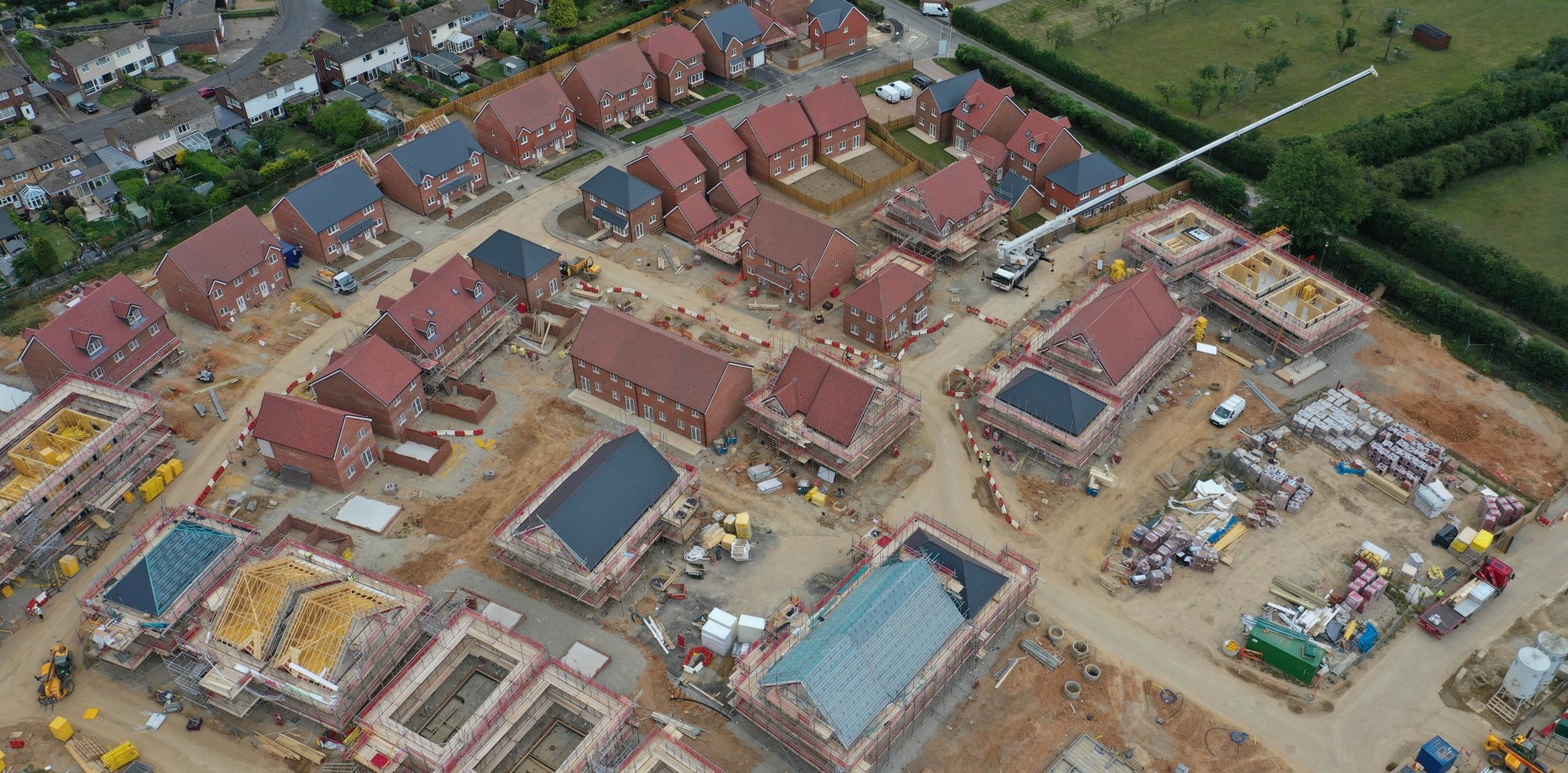 Construction is progressing at Forstal Lane, Coxheath