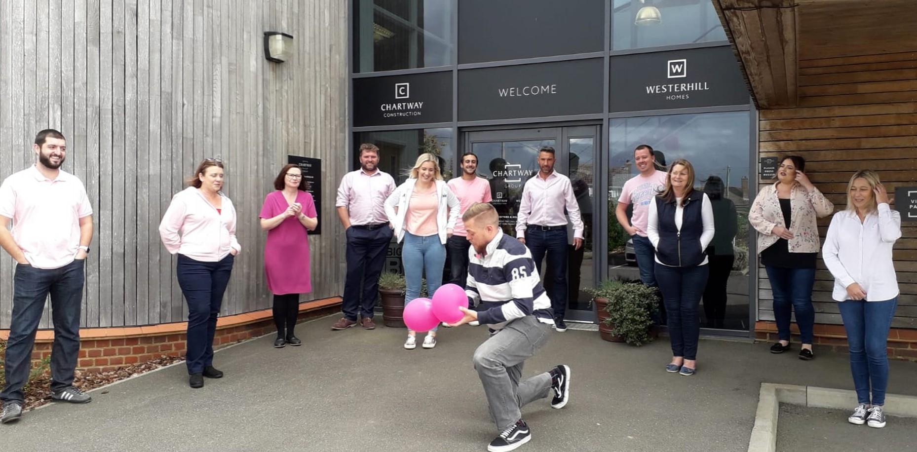 We ‘Wore it Pink’ last week, in aid of Breast Cancer Now.